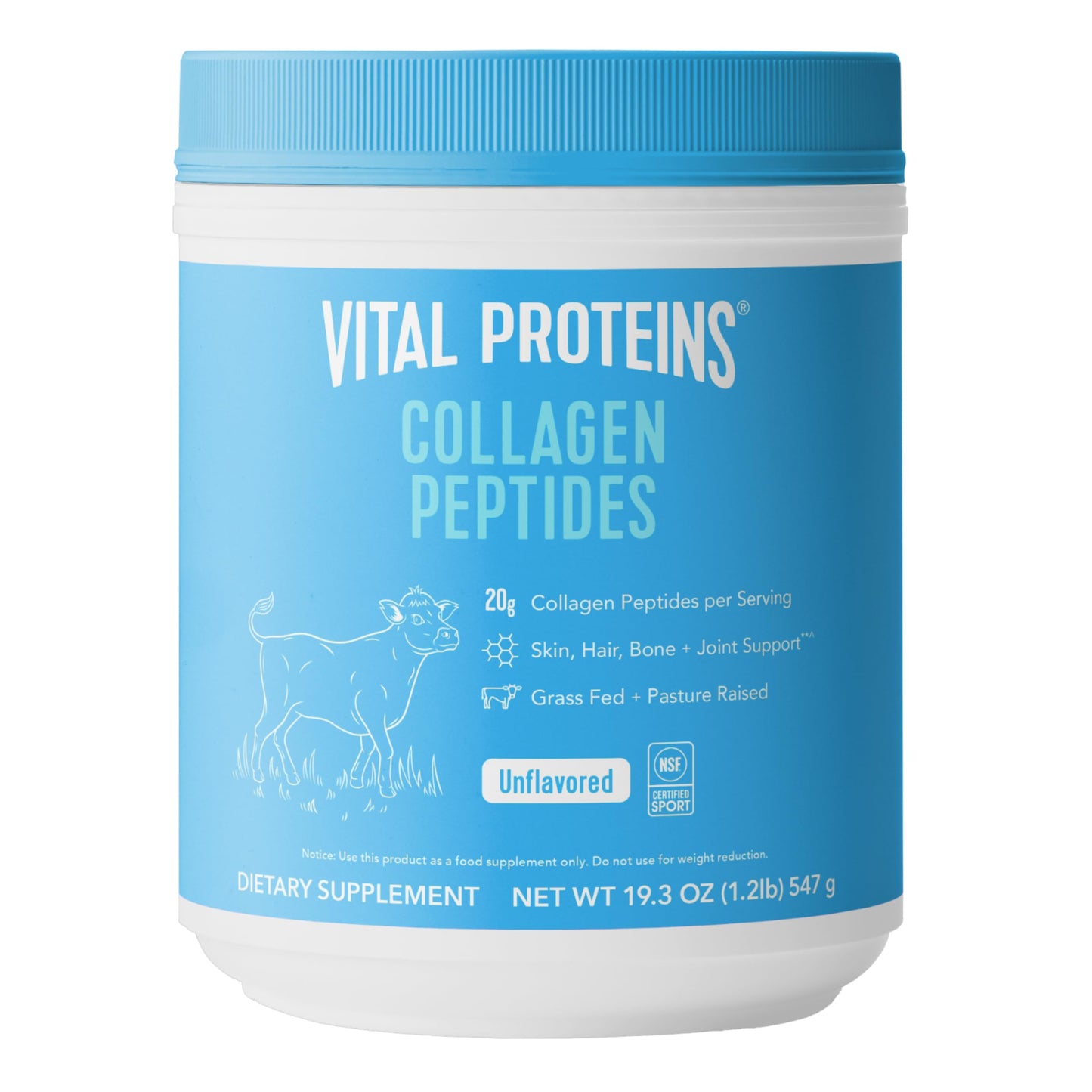 Vital Proteins Grass-Fed Collagen Peptides Powder (19.3oz · Unflavored)