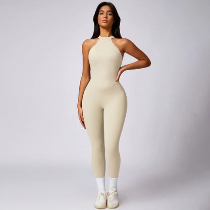 MASKERT Women'S Sleeveless Sports Jumpsuit Soft Stretchy Activewear for Gym & Active Lifestyle