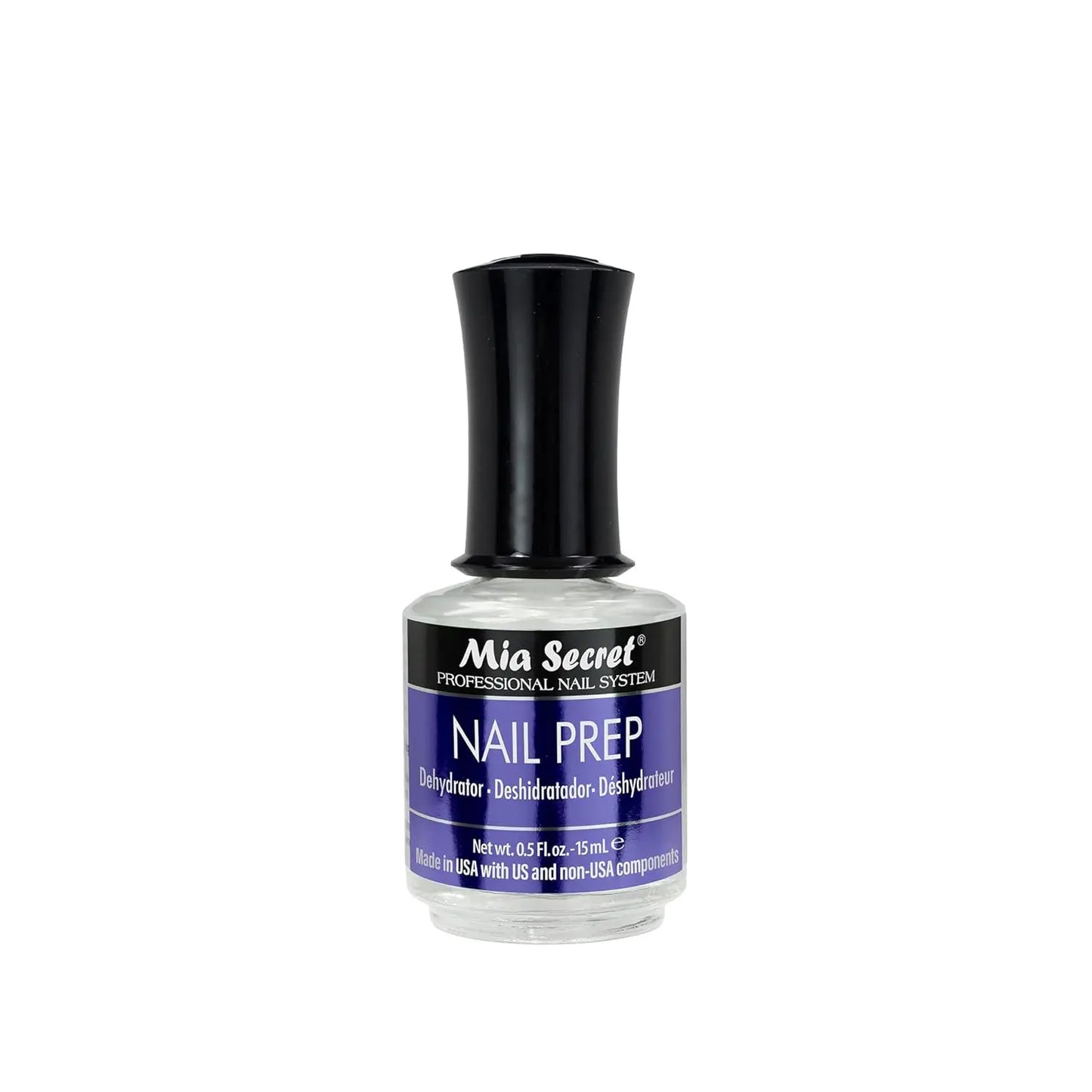 Mia Secret Professional Acid-Free Natural Nail Prep Dehydrator (15Ml) - Cosmetic Single Item, Nail Art Essential for Stronger Bonding with Gel, Acrylic & Powder Applications