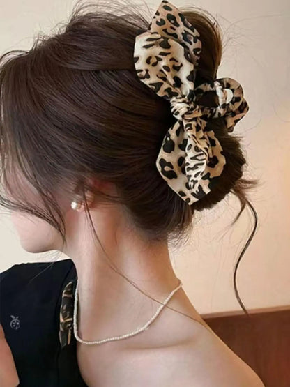 Women'S Hair Clips, Flower Hair Clip, Extra-Large Claw Clips, Hair Claws for Thick Hair, Cute Bow-Shaped Non-Slip Hair Accessories, Stylish Gift for Women and Girls