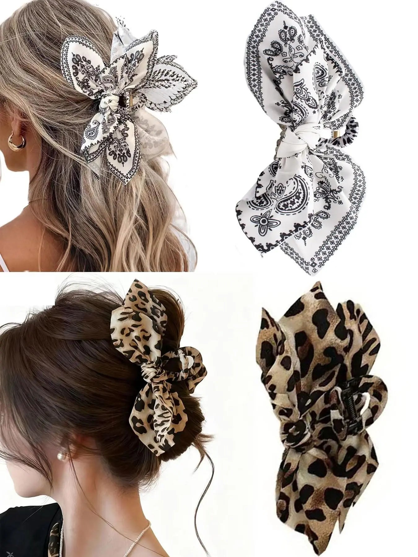 Women'S Hair Clips, Flower Hair Clip, Extra-Large Claw Clips, Hair Claws for Thick Hair, Cute Bow-Shaped Non-Slip Hair Accessories, Stylish Gift for Women and Girls