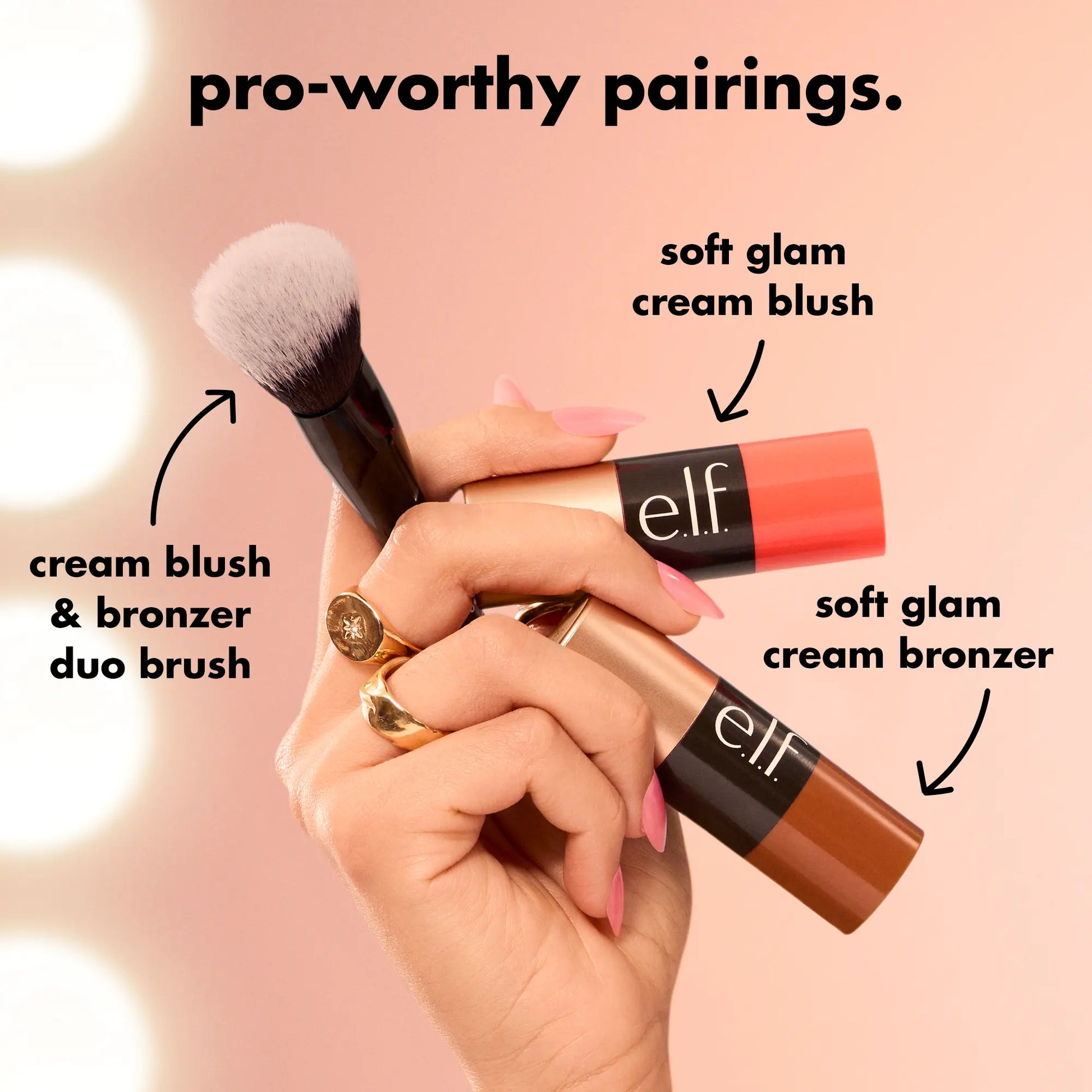 E.L.F. Soft Glam Cream Bronzer - Buildable, Natural Glow Makeup for Face Contouring