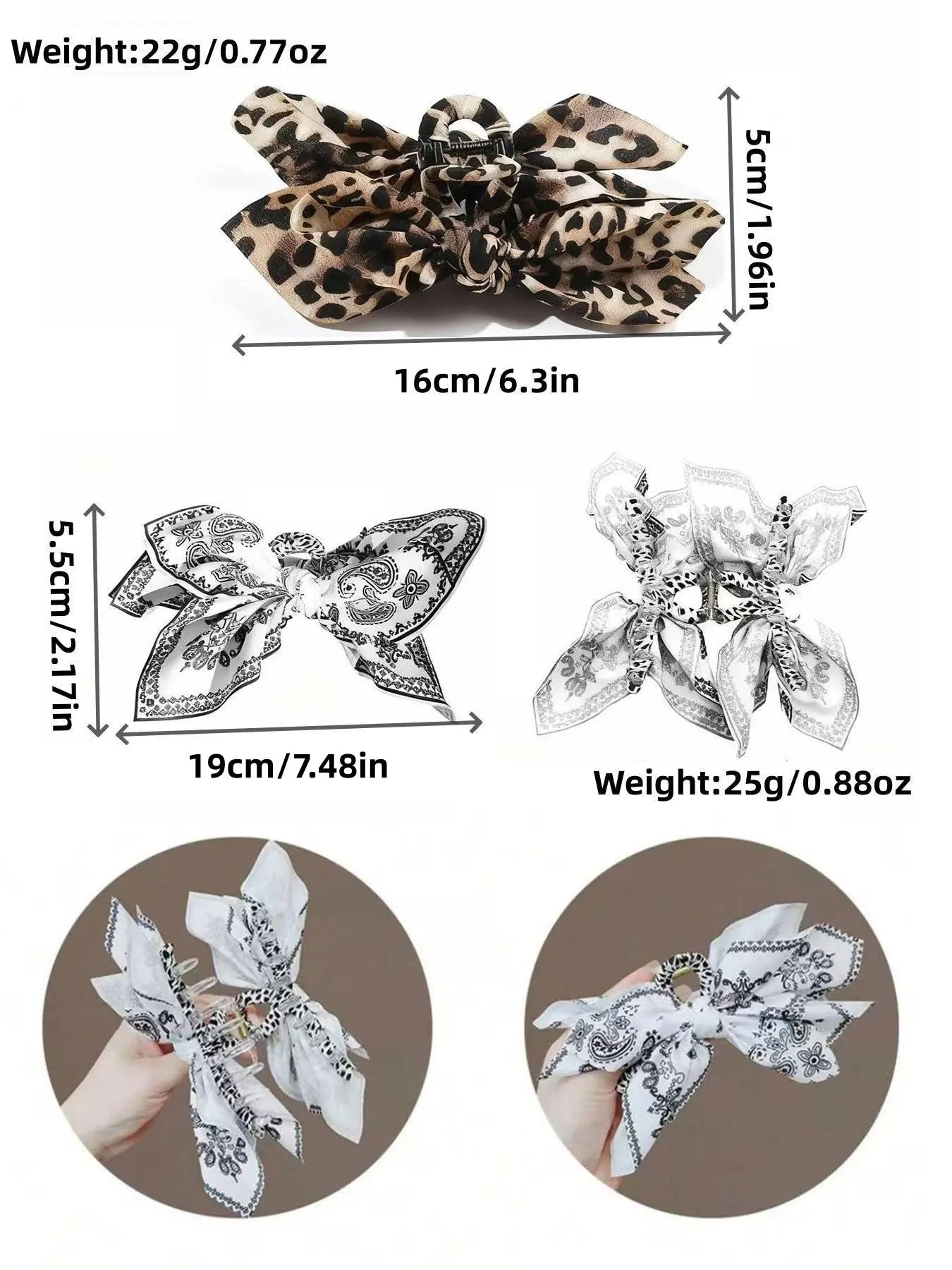 Women'S Hair Clips, Flower Hair Clip, Extra-Large Claw Clips, Hair Claws for Thick Hair, Cute Bow-Shaped Non-Slip Hair Accessories, Stylish Gift for Women and Girls