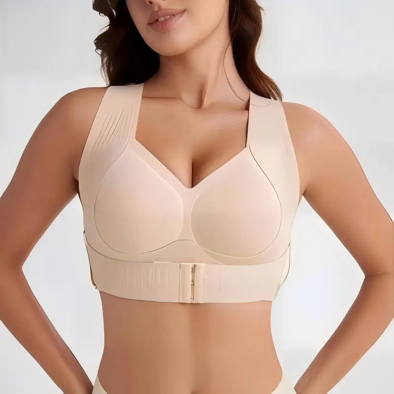 【Summervibes】Wireless Front Closure Support Bra for Women, Full Coverage Everyday Comfort Bra Outdoorfun