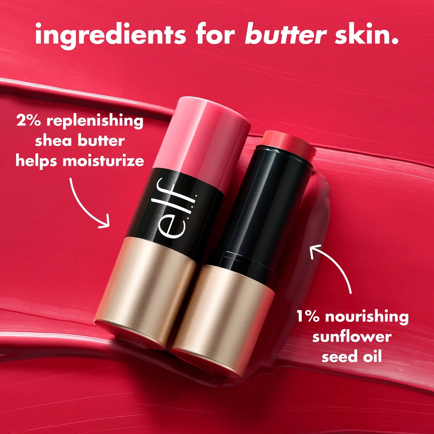 E.L.F. Soft Glam Cream Blush, Makeup Cosmetic for Natural Flush Finish