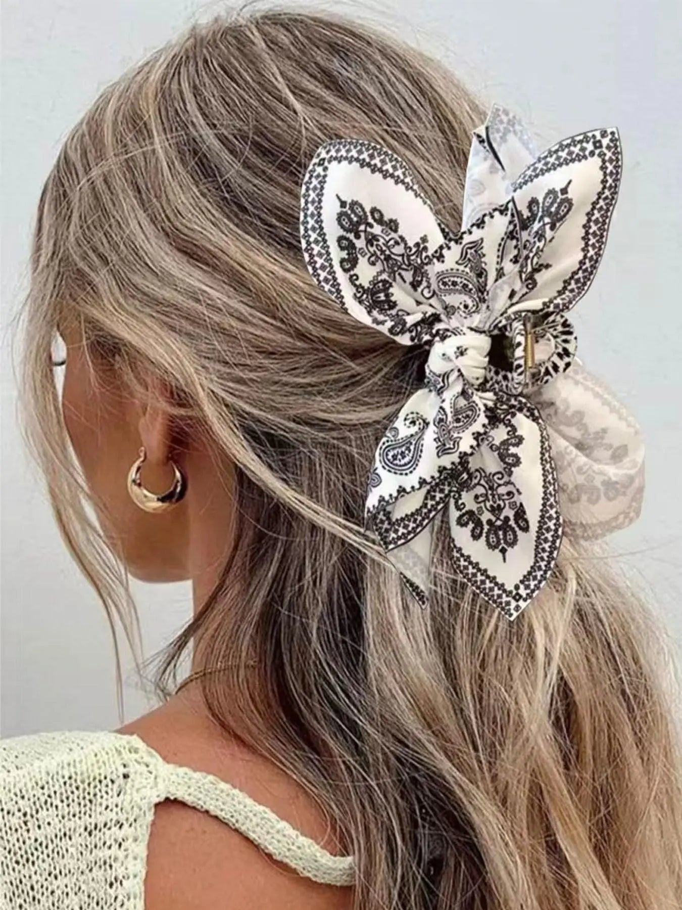 Women'S Hair Clips, Flower Hair Clip, Extra-Large Claw Clips, Hair Claws for Thick Hair, Cute Bow-Shaped Non-Slip Hair Accessories, Stylish Gift for Women and Girls