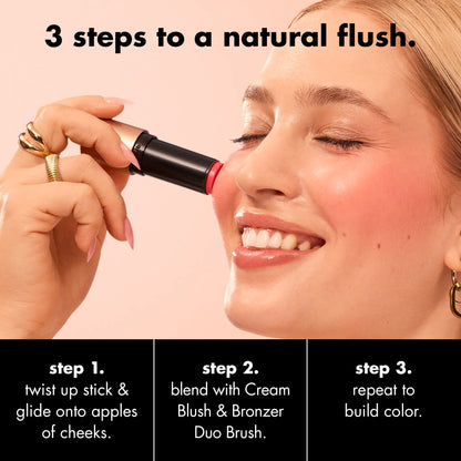 E.L.F. Soft Glam Cream Blush, Makeup Cosmetic for Natural Flush Finish