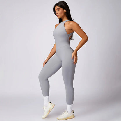 MASKERT Women'S Sleeveless Sports Jumpsuit Soft Stretchy Activewear for Gym & Active Lifestyle