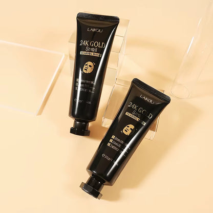 LAIKOU 24K Gold Sakura Peeling Face Mask anti Wrinkle Whitening Blackhead Removal Facial Tear off Mask Skin Care Products