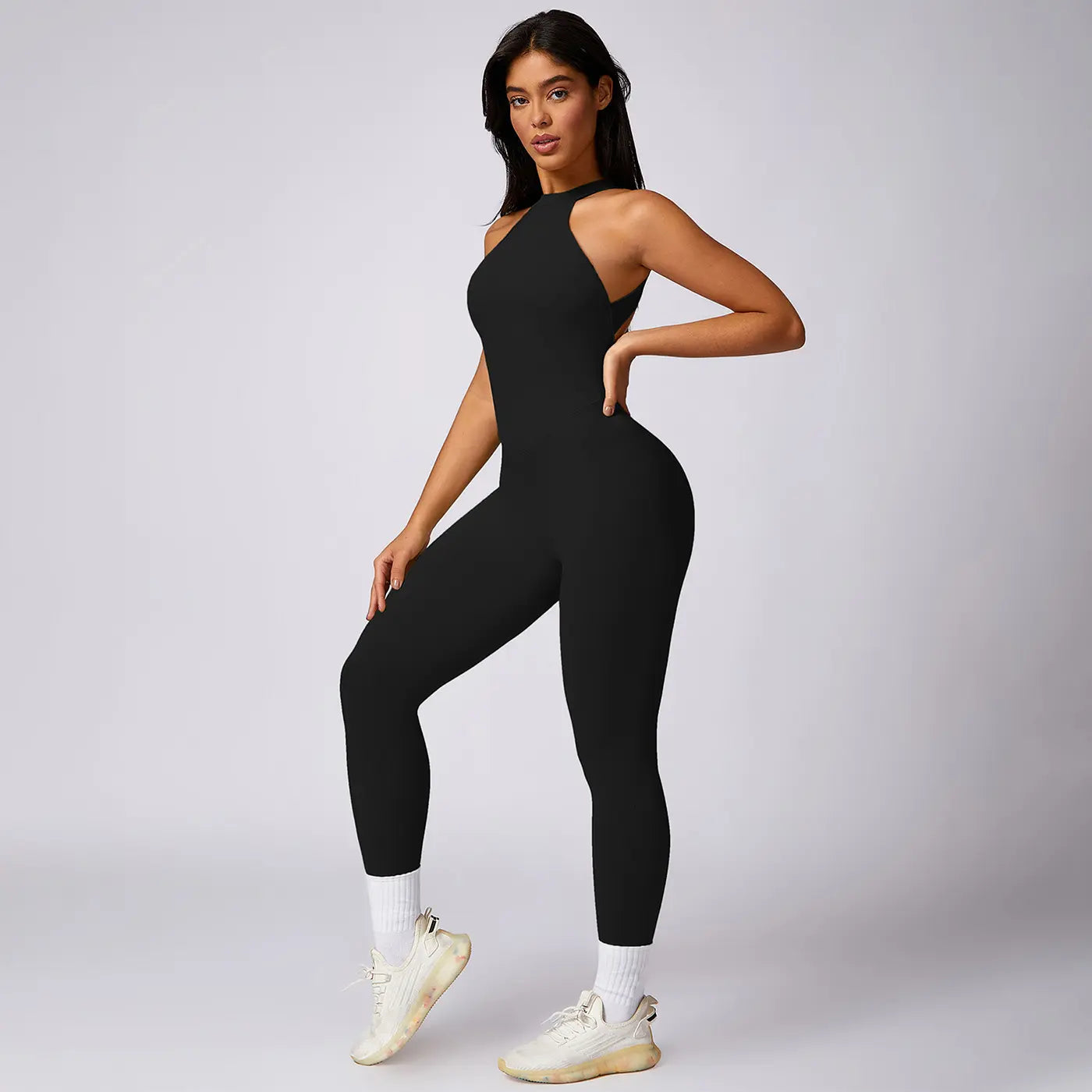 MASKERT Women'S Sleeveless Sports Jumpsuit Soft Stretchy Activewear for Gym & Active Lifestyle