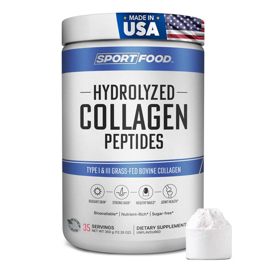 Grass-Fed Bovine Collagen Peptides Powder — Type I &amp; III for Skin, Joints &amp; Gut (12.35oz)
