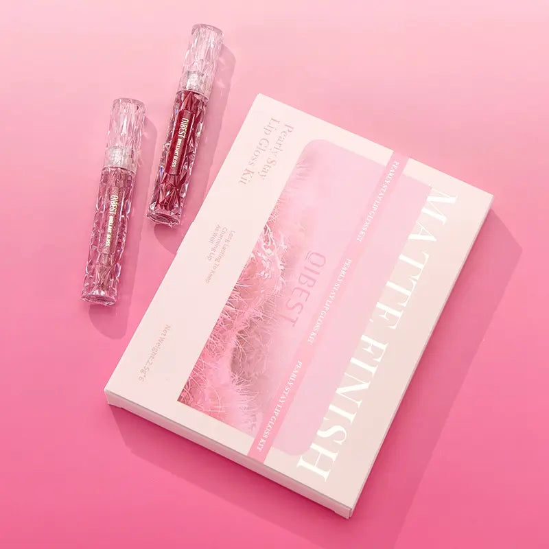 6Pcs/Set Diamond Shimmer Waterproof Lip Gloss Pearl Gloss Finish Liquid Lipstick Glitter Shiny Pearl Glaze Long Lasting Lip Tint Women Makeup Glittery Lip Gloss