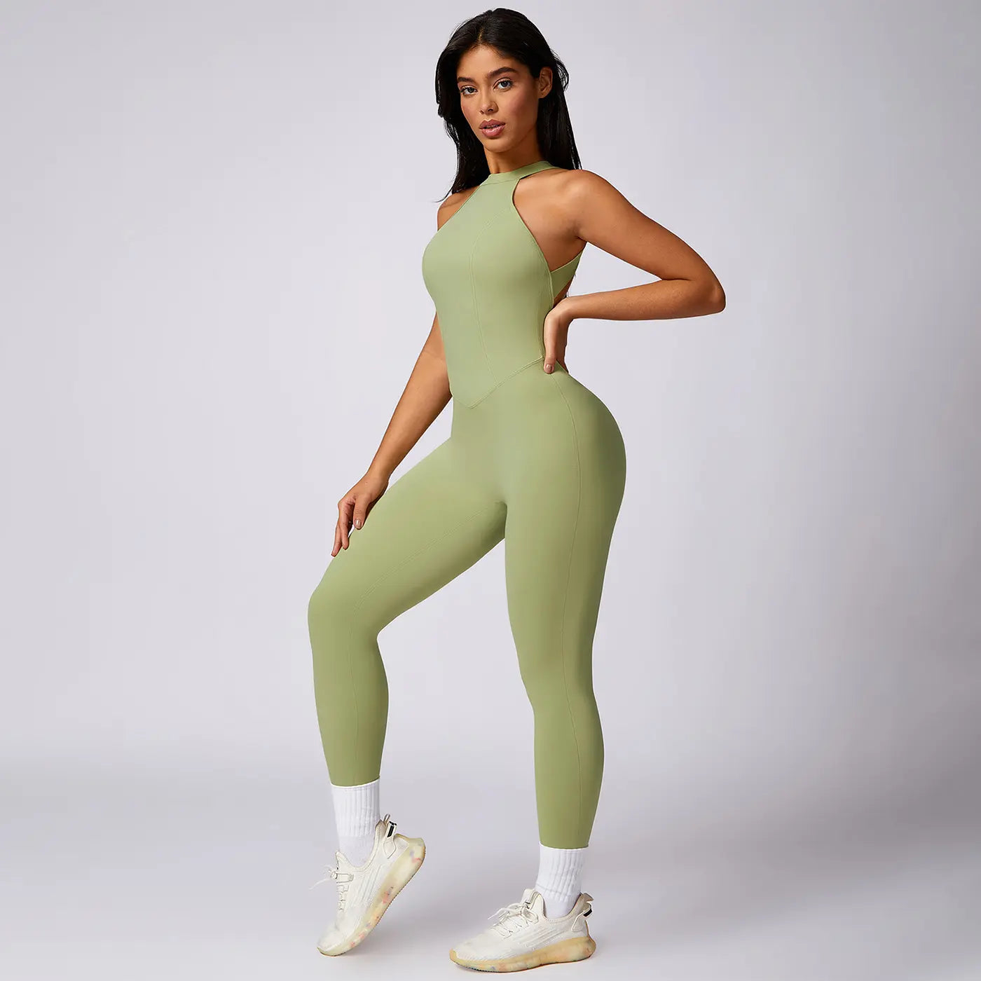 MASKERT Women'S Sleeveless Sports Jumpsuit Soft Stretchy Activewear for Gym & Active Lifestyle