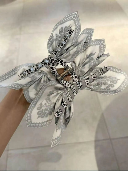 Women'S Hair Clips, Flower Hair Clip, Extra-Large Claw Clips, Hair Claws for Thick Hair, Cute Bow-Shaped Non-Slip Hair Accessories, Stylish Gift for Women and Girls