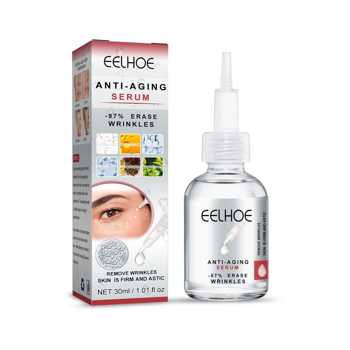 GlowFirm Anti-Wrinkle Firming Face Essence (30ml) — Deep Hydration &amp; Repair