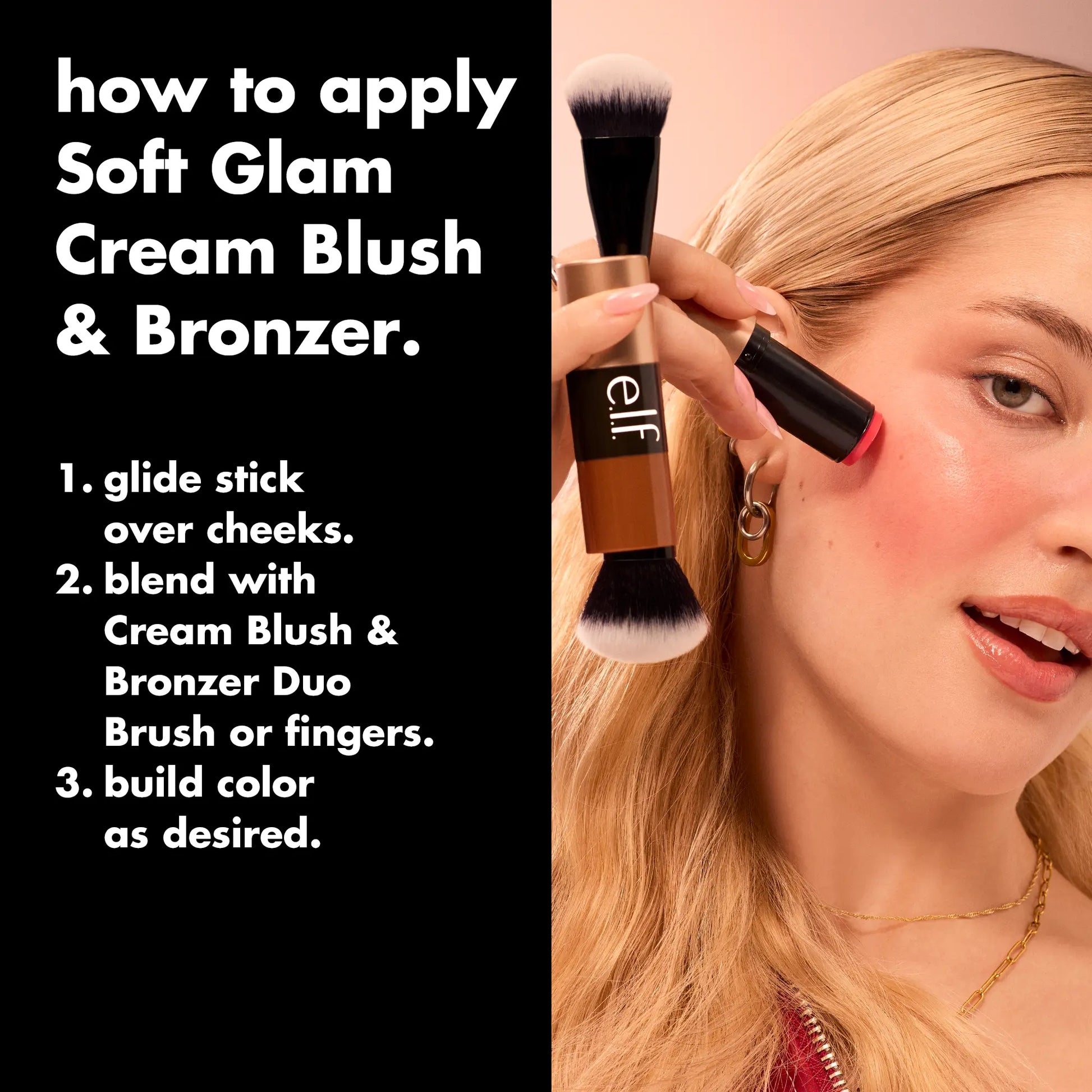 E.L.F. Soft Glam Cream Bronzer - Buildable, Natural Glow Makeup for Face Contouring