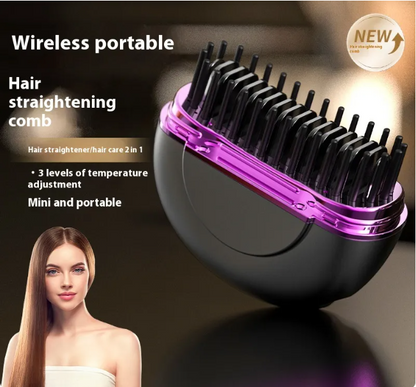 FlexStyle Cordless Mini Hair Straightener &amp; Curler — Travel-Ready